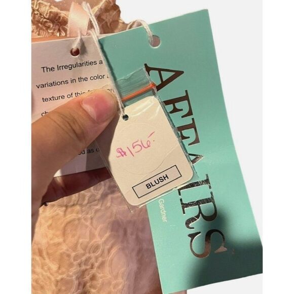 Mori Lee by Madeline Gardner Affairs Peach Knee Length Bridesmaid Party Prom NWT - Picture 5 of 5